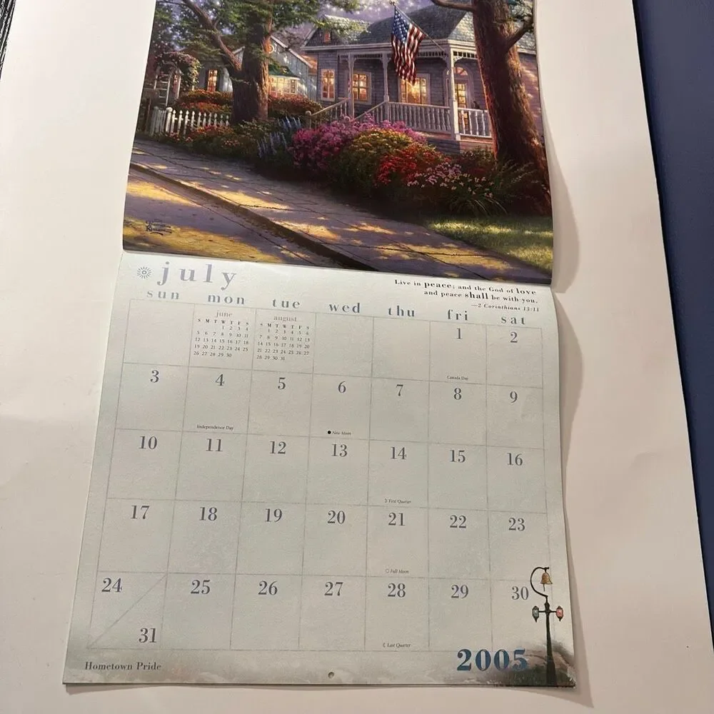 Thomas Kinkade Painter of Light Calendar with Scripture 2005 Wall Calendar